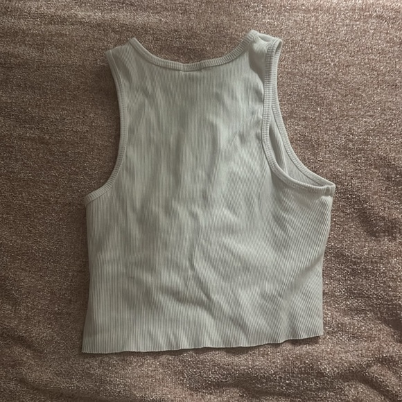 Garage | Garage ribbed white and cropped high neck Tanktop - Picture 3 of 3
